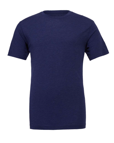 Sample of Canvas 3413 - Unisex Triblend Short-Sleeve T-Shirt in NAVY TRIBLEND style
