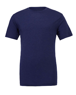 Sample of Canvas 3413 - Unisex Triblend Short-Sleeve T-Shirt in NAVY TRIBLEND from side front