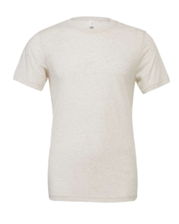 Sample of Canvas 3413 - Unisex Triblend Short-Sleeve T-Shirt in OATMEAL TRIBLEND from side front