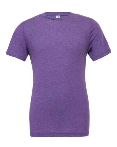 Sample of Canvas 3413 - Unisex Triblend Short-Sleeve T-Shirt in PURPLE TRIBLEND style