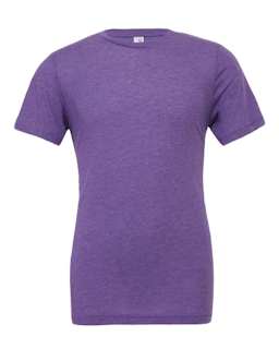 Sample of Canvas 3413 - Unisex Triblend Short-Sleeve T-Shirt in PURPLE TRIBLEND from side front
