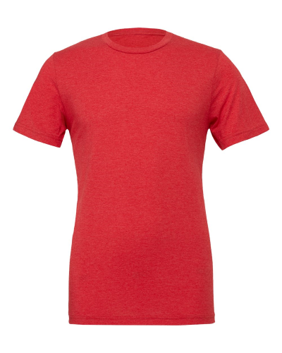 Sample of Canvas 3413 - Unisex Triblend Short-Sleeve T-Shirt in RED TRIBLEND style