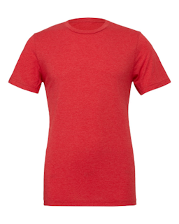 Sample of Canvas 3413 - Unisex Triblend Short-Sleeve T-Shirt in RED TRIBLEND from side front