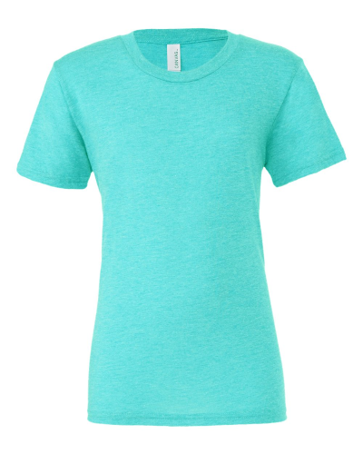 Sample of Canvas 3413 - Unisex Triblend Short-Sleeve T-Shirt in SEA GREEN TRBLND style