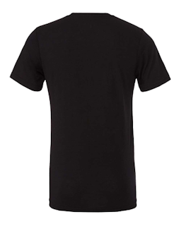Sample of Canvas 3413 - Unisex Triblend Short-Sleeve T-Shirt in SLD BLK TRIBLEND from side back