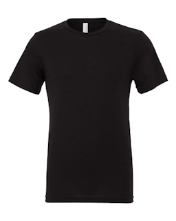 Sample of Canvas 3413 - Unisex Triblend Short-Sleeve T-Shirt in SLD BLK TRIBLEND from side front