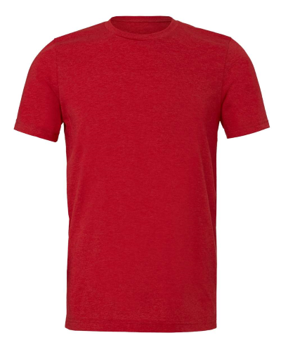 Sample of Canvas 3413 - Unisex Triblend Short-Sleeve T-Shirt in SOLID RED TRIBLN style