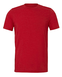 Sample of Canvas 3413 - Unisex Triblend Short-Sleeve T-Shirt in SOLID RED TRIBLN from side front