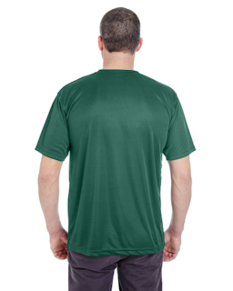 Sample of UltraClub 8620 - Men's Cool & Dry Basic Performance T-Shirt in FOREST GREEN from side back