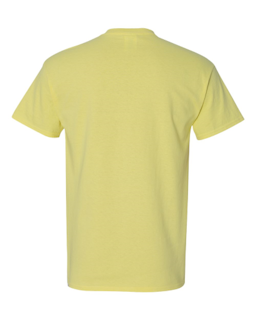 Sample of Gildan 2000 - Adult Ultra Cotton 6 oz. T-Shirt in CORNSILK from side back