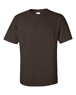 Sample of Gildan 2000 - Adult Ultra Cotton 6 oz. T-Shirt in DARK CHOCOLATE from side front