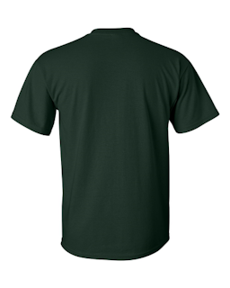Sample of Gildan 2000 - Adult Ultra Cotton 6 oz. T-Shirt in FOREST GREEN from side back