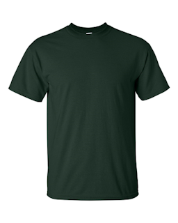 Sample of Gildan 2000 - Adult Ultra Cotton 6 oz. T-Shirt in FOREST GREEN from side front