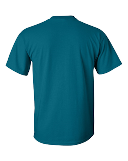 Sample of Gildan 2000 - Adult Ultra Cotton 6 oz. T-Shirt in GALAPAGOS BLUE from side back