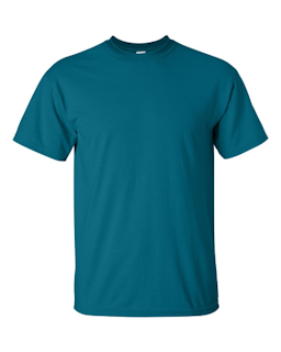 Sample of Gildan 2000 - Adult Ultra Cotton 6 oz. T-Shirt in GALAPAGOS BLUE from side front