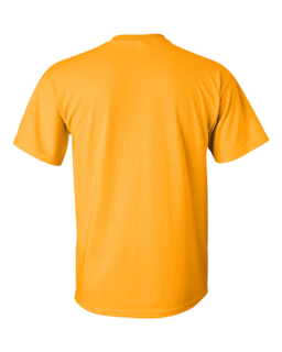 Sample of Gildan 2000 - Adult Ultra Cotton 6 oz. T-Shirt in GOLD from side back