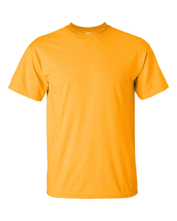Sample of Gildan 2000 - Adult Ultra Cotton 6 oz. T-Shirt in GOLD from side front