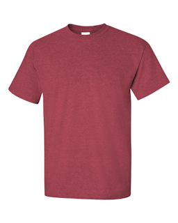 Sample of Gildan 2000 - Adult Ultra Cotton 6 oz. T-Shirt in HEATHER CARDINAL from side front