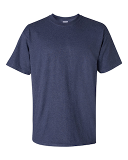 Sample of Gildan 2000 - Adult Ultra Cotton 6 oz. T-Shirt in HEATHER NAVY from side front