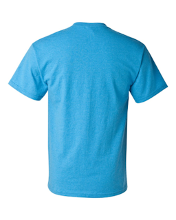 Sample of Gildan 2000 - Adult Ultra Cotton 6 oz. T-Shirt in HEATHER SAPPHIRE from side back