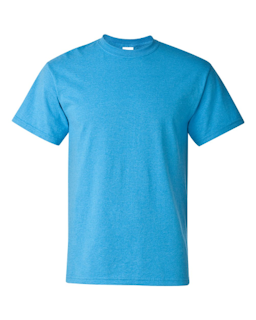 Sample of Gildan 2000 - Adult Ultra Cotton 6 oz. T-Shirt in HEATHER SAPPHIRE from side front