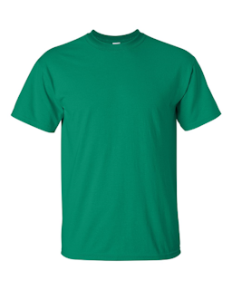 Sample of Gildan 2000 - Adult Ultra Cotton 6 oz. T-Shirt in KELLY GREEN from side front