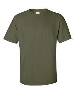 Sample of Gildan 2000 - Adult Ultra Cotton 6 oz. T-Shirt in MILITARY GREEN from side front