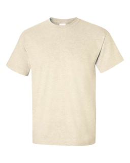 Sample of Gildan 2000 - Adult Ultra Cotton 6 oz. T-Shirt in NATURAL from side front
