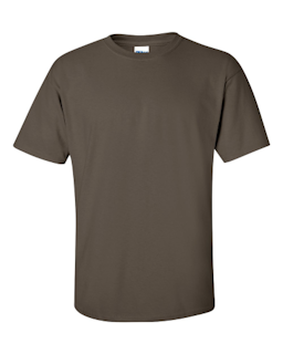 Sample of Gildan 2000 - Adult Ultra Cotton 6 oz. T-Shirt in OLIVE from side front