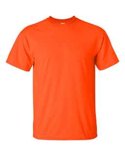 Sample of Gildan 2000 - Adult Ultra Cotton 6 oz. T-Shirt in ORANGE from side front