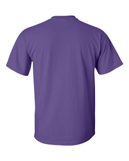 Sample of Gildan 2000 - Adult Ultra Cotton 6 oz. T-Shirt in PURPLE from side back