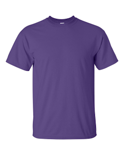 Sample of Gildan 2000 - Adult Ultra Cotton 6 oz. T-Shirt in PURPLE from side front