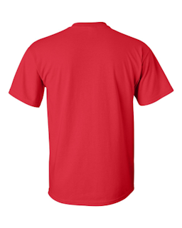 Sample of Gildan 2000 - Adult Ultra Cotton 6 oz. T-Shirt in RED from side back