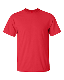 Sample of Gildan 2000 - Adult Ultra Cotton 6 oz. T-Shirt in RED from side front
