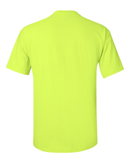 Sample of Gildan 2000 - Adult Ultra Cotton 6 oz. T-Shirt in SAFETY GREEN from side back