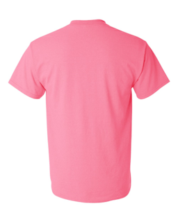 Sample of Gildan 2000 - Adult Ultra Cotton 6 oz. T-Shirt in SAFETY PINK from side back