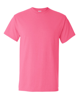Sample of Gildan 2000 - Adult Ultra Cotton 6 oz. T-Shirt in SAFETY PINK from side front