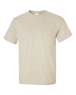 Sample of Gildan 2000 - Adult Ultra Cotton 6 oz. T-Shirt in SAND from side front