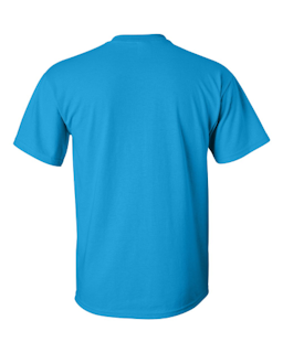 Sample of Gildan 2000 - Adult Ultra Cotton 6 oz. T-Shirt in SAPPHIRE from side back