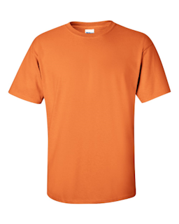 Sample of Gildan 2000 - Adult Ultra Cotton 6 oz. T-Shirt in TANGERINE from side front