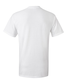 Sample of Gildan 2000 - Adult Ultra Cotton 6 oz. T-Shirt in WHITE from side back