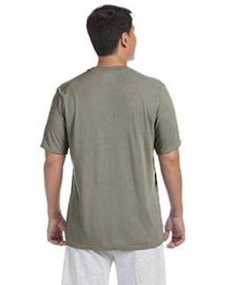 Sample of Gildan G420 - Adult Performance 100% Polyester Tee in PRAIRE DUST from side back