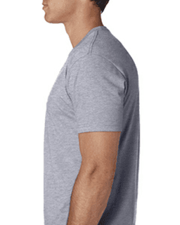 Sample of Next Level N6210 - Men's CVC Crew in DARK HTHR GRAY from side sleeveleft