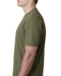 Sample of Next Level N6210 - Men's CVC Crew in MILITARY GREEN from side sleeveleft