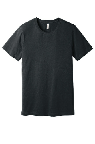 Sample of BELLA+CANVAS Unisex Jersey Short Sleeve Tee in Dark Grey Ht style