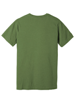 Sample of BELLA+CANVAS Unisex Jersey Short Sleeve Tee in Ht Green from side back