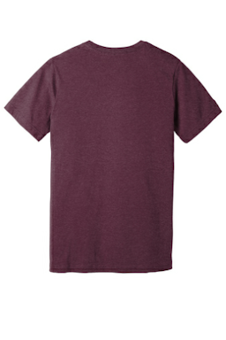 Sample of BELLA+CANVAS Unisex Jersey Short Sleeve Tee in Ht Maroon from side back