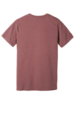 Sample of BELLA+CANVAS Unisex Jersey Short Sleeve Tee in Ht Mauve from side back