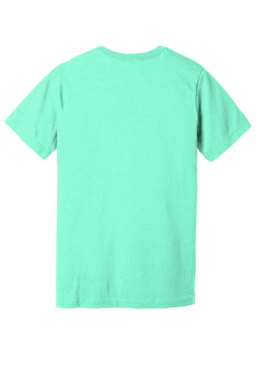 Sample of BELLA+CANVAS Unisex Jersey Short Sleeve Tee in Ht Mint from side back
