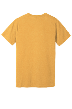 Sample of BELLA+CANVAS Unisex Jersey Short Sleeve Tee in Ht Mustard from side back
